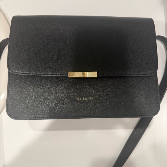Ted Baker Black Crossbody Bag with Gold Accent - Picture 1 of 6